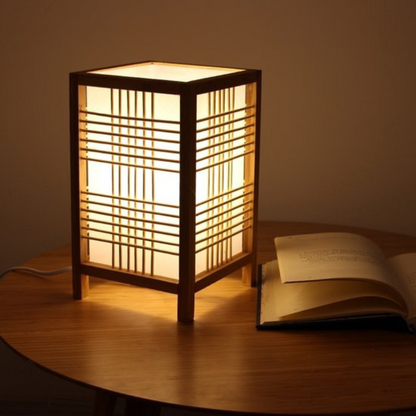 Veska | Japansk LED Bordslampa gjord av Bambu