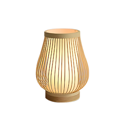 Veska | Japansk LED Bordslampa gjord av Bambu A (20x24cm)
