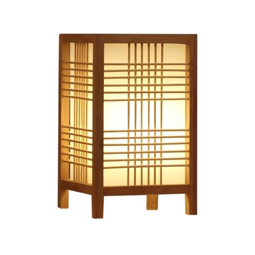 Veska | Japansk LED Bordslampa gjord av Bambu D (15x25cm)