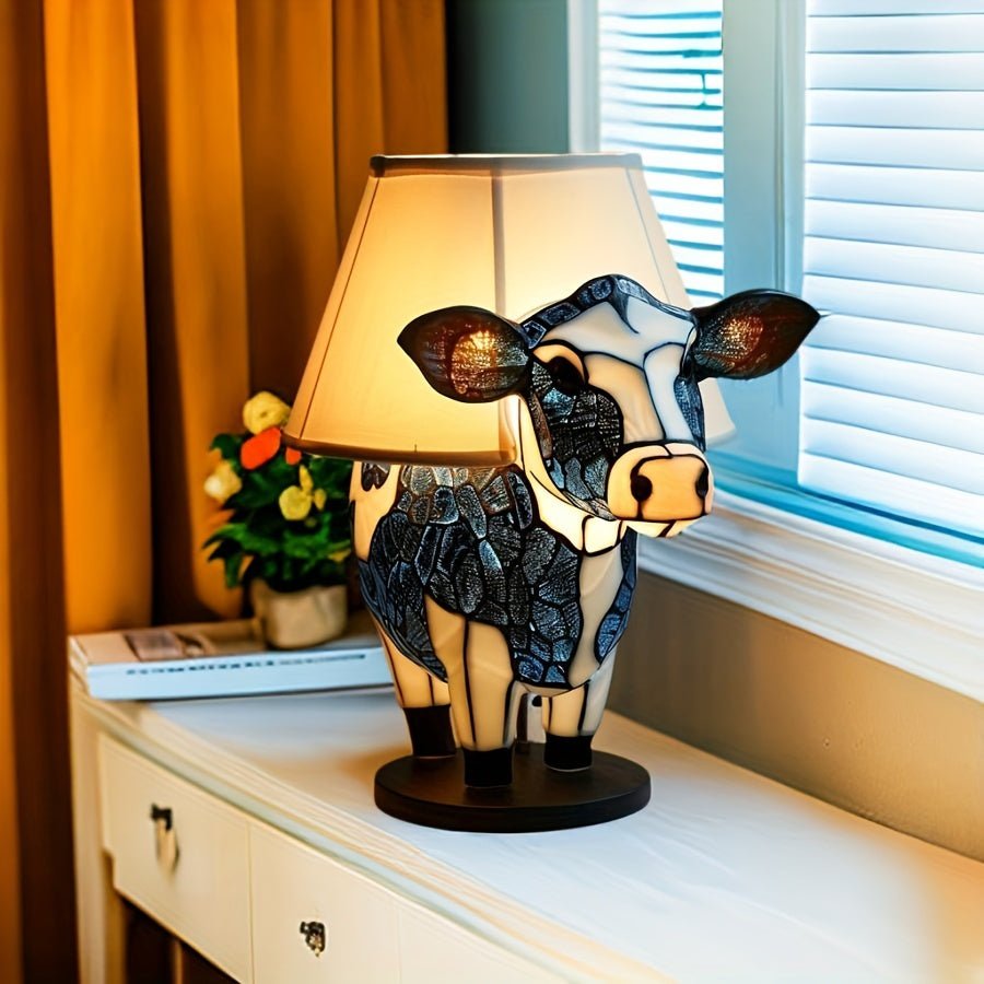 Veska | Kreativ Ko Bordslampa - Ljus Upp Dina Nätter - Unik Design - Avkopplande Atmosfär