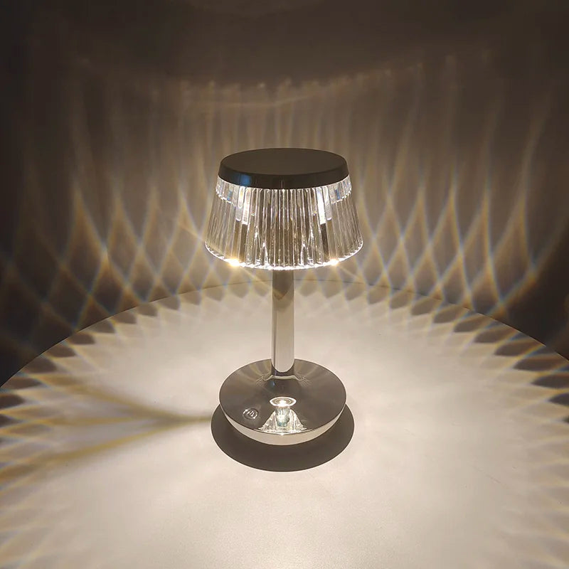 Veska | Kristallpendel - Uppladdningsbar Trådlös Bordslampa