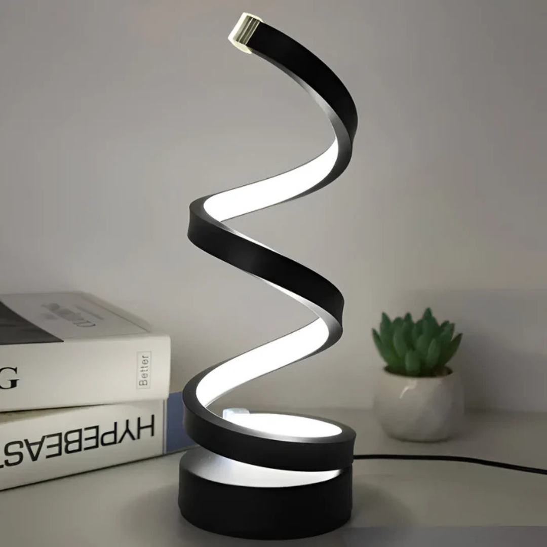 Veska | LED Bordslampa med Spiraldesign