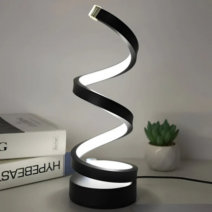 Veska | LED Bordslampa med Spiraldesign