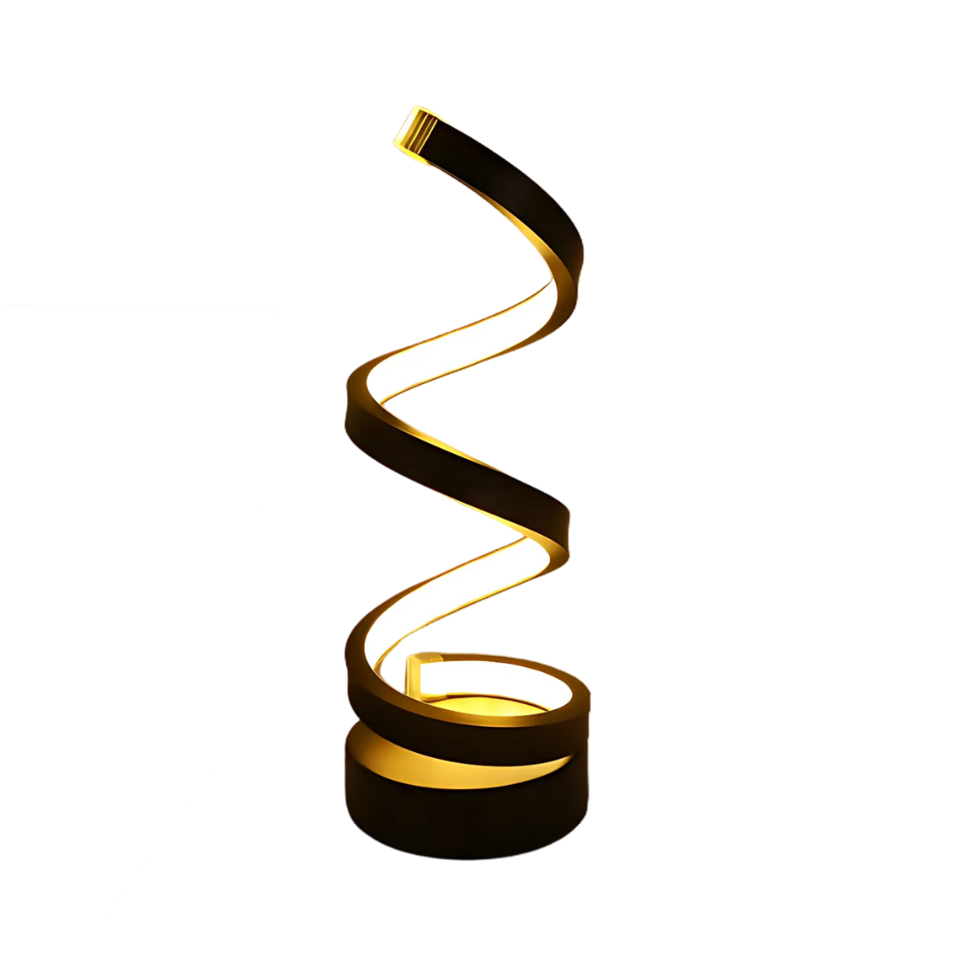 Veska | LED Bordslampa med Spiraldesign