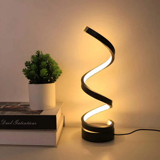 Veska | LED Bordslampa med Spiraldesign