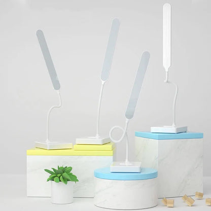 Veska | LED bordslampa | Ögonvänlig & dimbar | Touchkontroll | USB-laddningsfunktion & telefonhållare