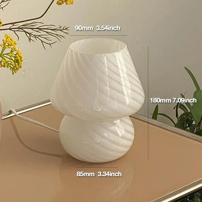 Veska | Ljuvlig Murano Glas Bordslampa - Elegant och Unik