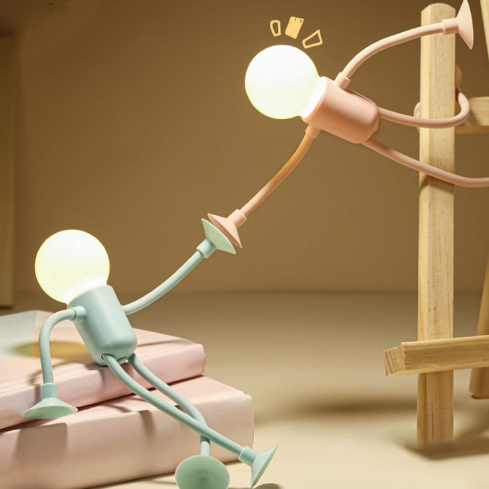 Veska | LumiFlex | LED Bordslampa Flexibel Kreativ Dekoration för Vardagsrum och Barnrum Energibesparande Modern 4 Färger