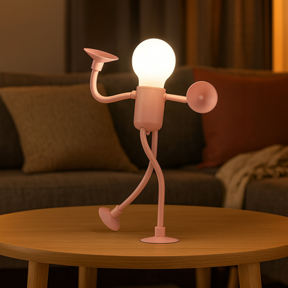 Veska | LumiFlex | LED Bordslampa Flexibel Kreativ Dekoration för Vardagsrum och Barnrum Energibesparande Modern 4 Färger Rosa