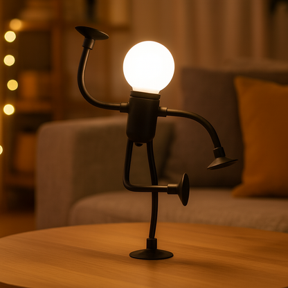 Veska | LumiFlex | LED Bordslampa Flexibel Kreativ Dekoration för Vardagsrum och Barnrum Energibesparande Modern 4 Färger Svart