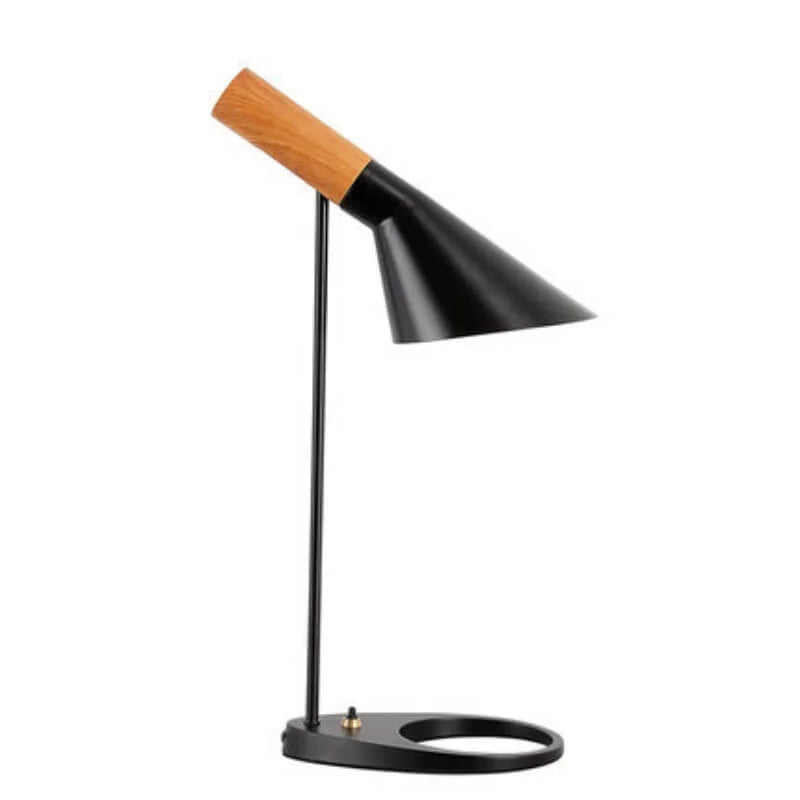 Veska | LumiMinimal Bord - Elegant LED Bordslampa för Modern Inredning Bordslampa Svart & Trä