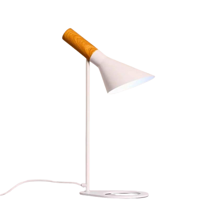 Veska | LumiMinimal Bord - Elegant LED Bordslampa för Modern Inredning Bordslampa Vit & Trä