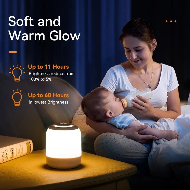 Veska | LUMINA TOUCH LED Bordslampa | Bärbar & Dimbar | Touchkontroll | För Sovrum & Barns Rum