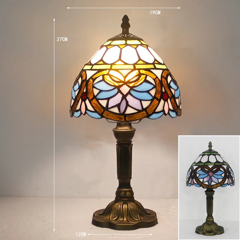 Veska | Luminara Éclat - Tiffany Skrivbordslampa 7