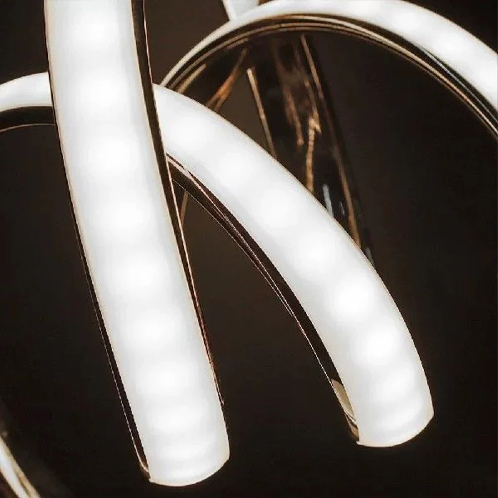 Veska | Luminare - Modern LED Bordslampa med Böjd Design och USB Anslutning