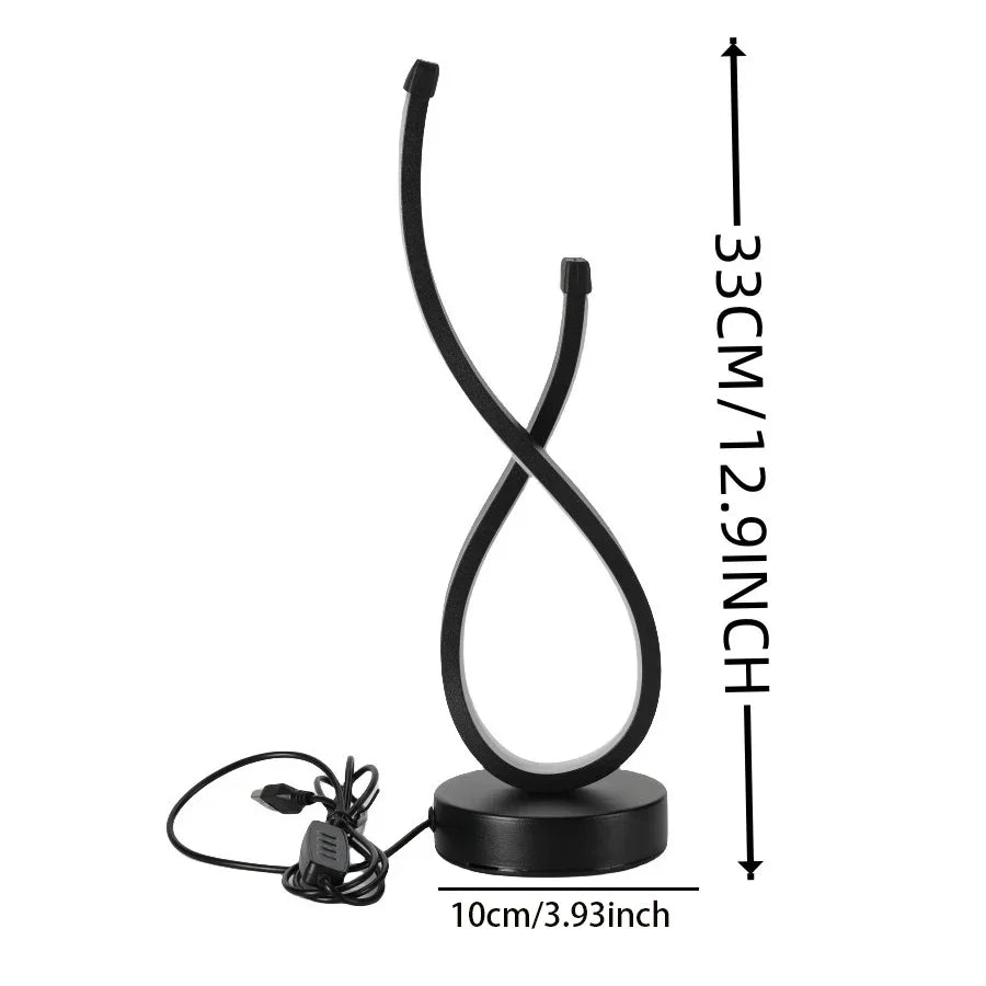 Veska | Lumoara LED Bordslampa | Dimbara | 3 Ljusfärger | Modern Design