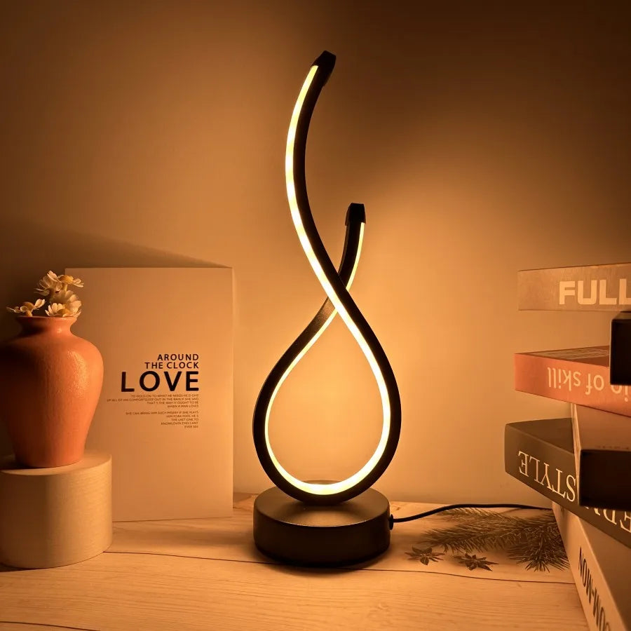 Veska | Lumoara LED Bordslampa | Dimbara | 3 Ljusfärger | Modern Design