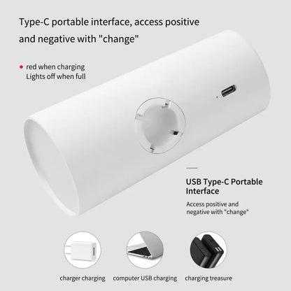 Veska | Lumora LED bordslampa med touch-dimming | Ögonvänlig & uppladdningsbar | USB-C | 2000 mAh batteri | För skrivbord, sängbord & dekoration