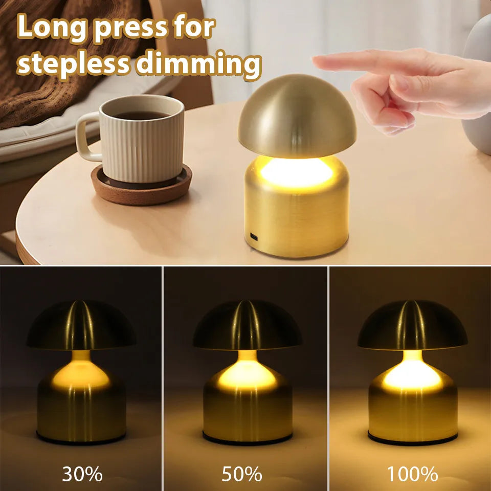 Veska | LumoVerde LED bordslampa | Uppladdningsbar | 3 färgtemperaturer & touch-dimmer | 4W | 5V