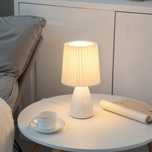 Veska | Luna Bordslampa - Elegant Månbordslampa Vit