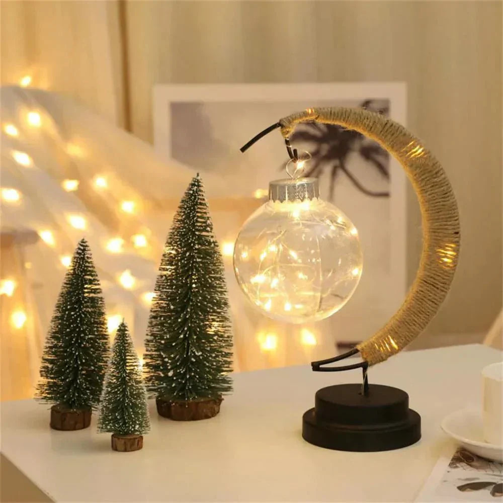 Veska | LunaGlow - Lyx Bordslampa - Månform - Rördesign - Elegant Belysning