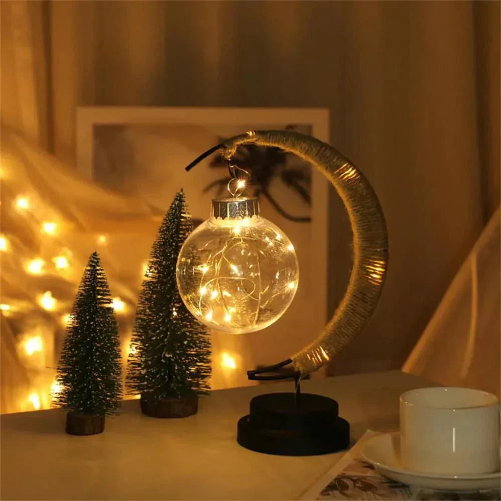 Veska | LunaGlow - Lyx Bordslampa - Månform - Rördesign - Elegant Belysning