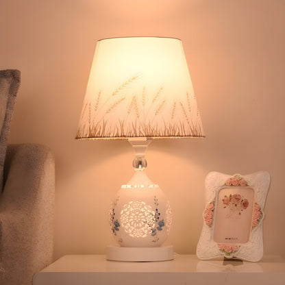 Veska | Lustrelia Crystal Optic Table Lamp | LED-belysning & Touch-funktion | Elegant Ljusspel | 220V | Plast
