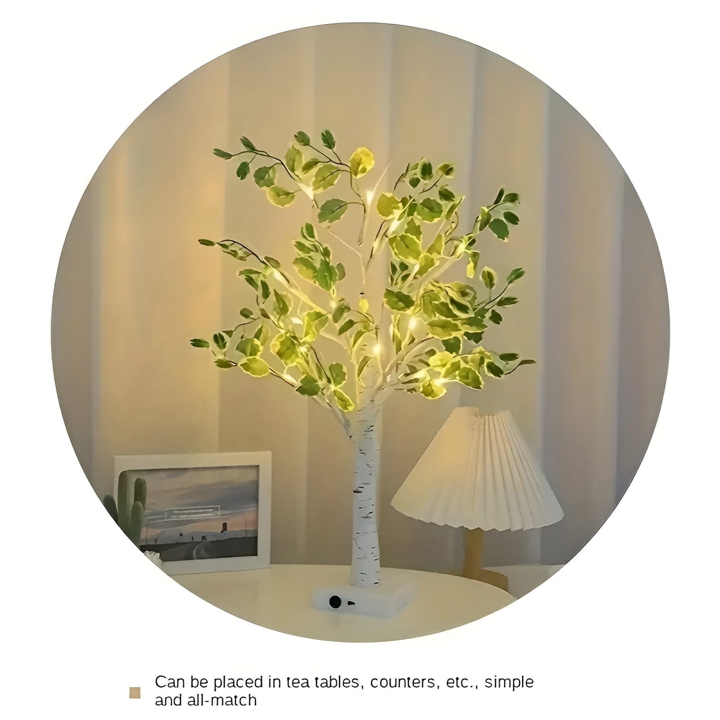 Veska | Magisk BrightTree Bordslampa – Elegant Träd Design med Varm LED Belysning