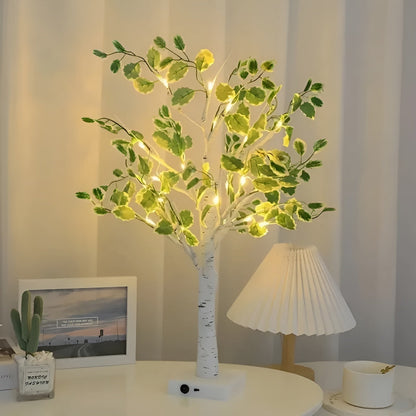 Veska | Magisk BrightTree Bordslampa – Elegant Träd Design med Varm LED Belysning