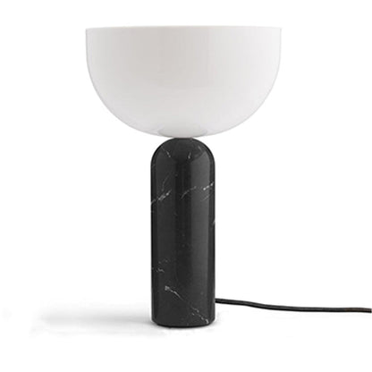 Veska | MarbleLuxe Lampa - Lyxig Marmor Bordslampa med Gyldna Accenter Svart