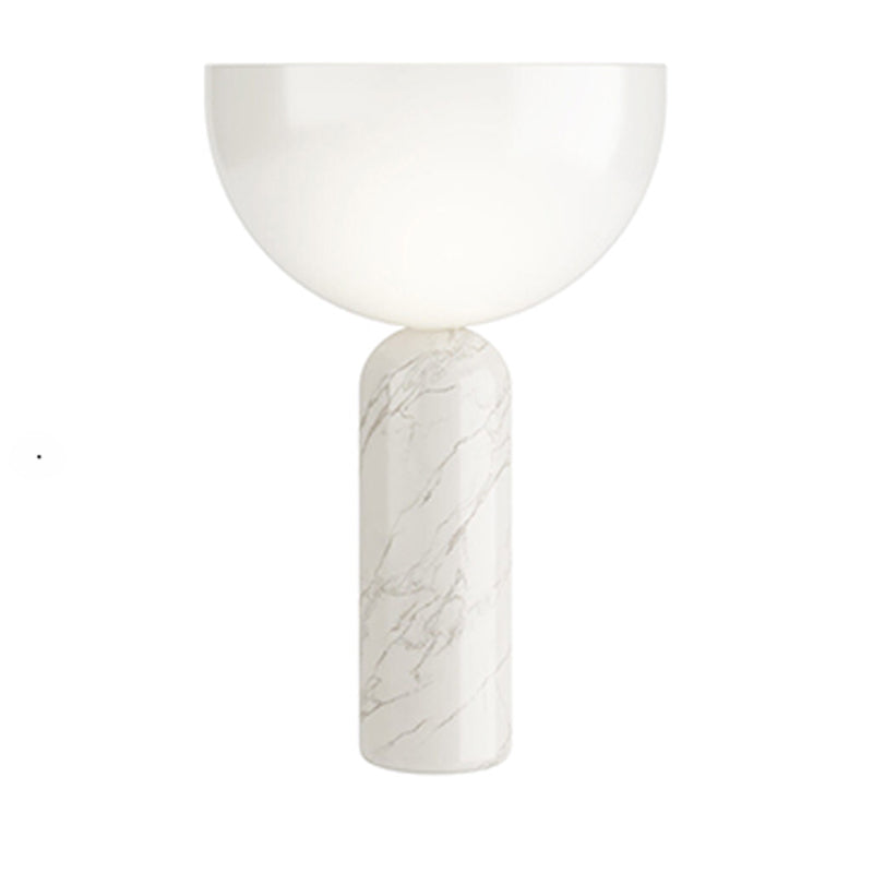 Veska | MarbleLuxe Lampa - Lyxig Marmor Bordslampa med Gyldna Accenter Vit