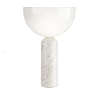 Veska | MarbleLuxe Lampa - Lyxig Marmor Bordslampa med Gyldna Accenter Vit