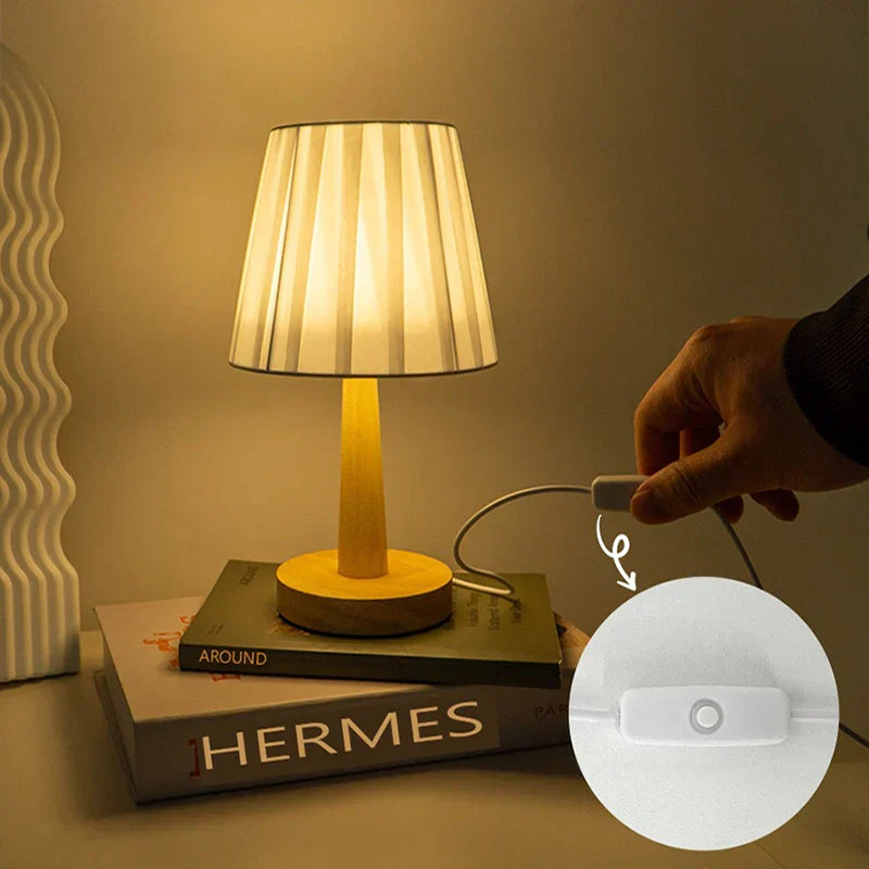 Veska | Modern Dimmable LED Bordslampa - för Sovrum och Vardagsrum