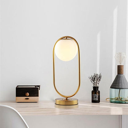 Veska | Modern Glasboll Bordslampa