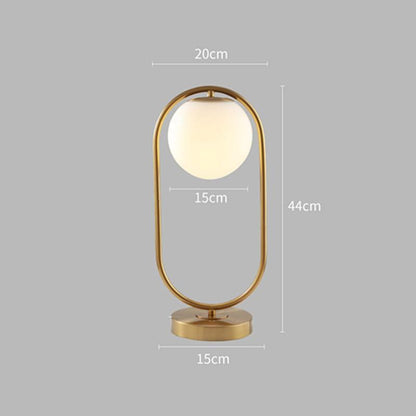 Veska | Modern Glasboll Bordslampa