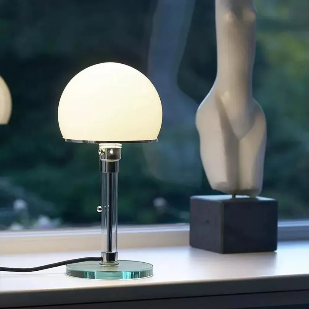 Veska | Modern Minimalistisk Glas LED Bordsbelysning för Hemdekoration