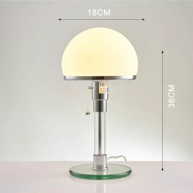 Veska | Modern Minimalistisk Glas LED Bordsbelysning för Hemdekoration