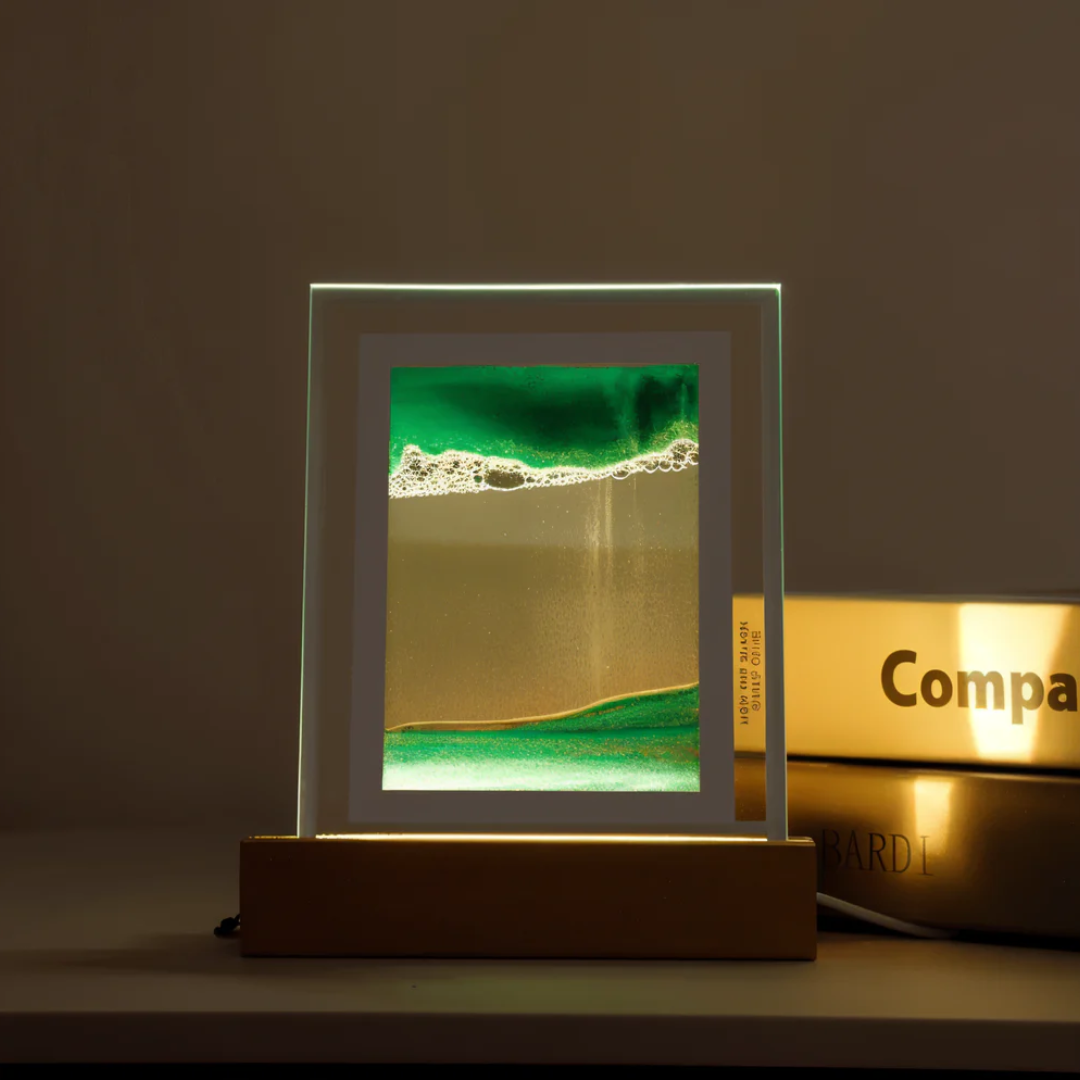 Veska | Moving Quicksand LED Bordslampa Grön