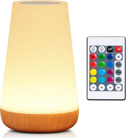 Veska | Nattlampa, LED Touch Sängbordslampa, 13 RGB Färger Som Förändras