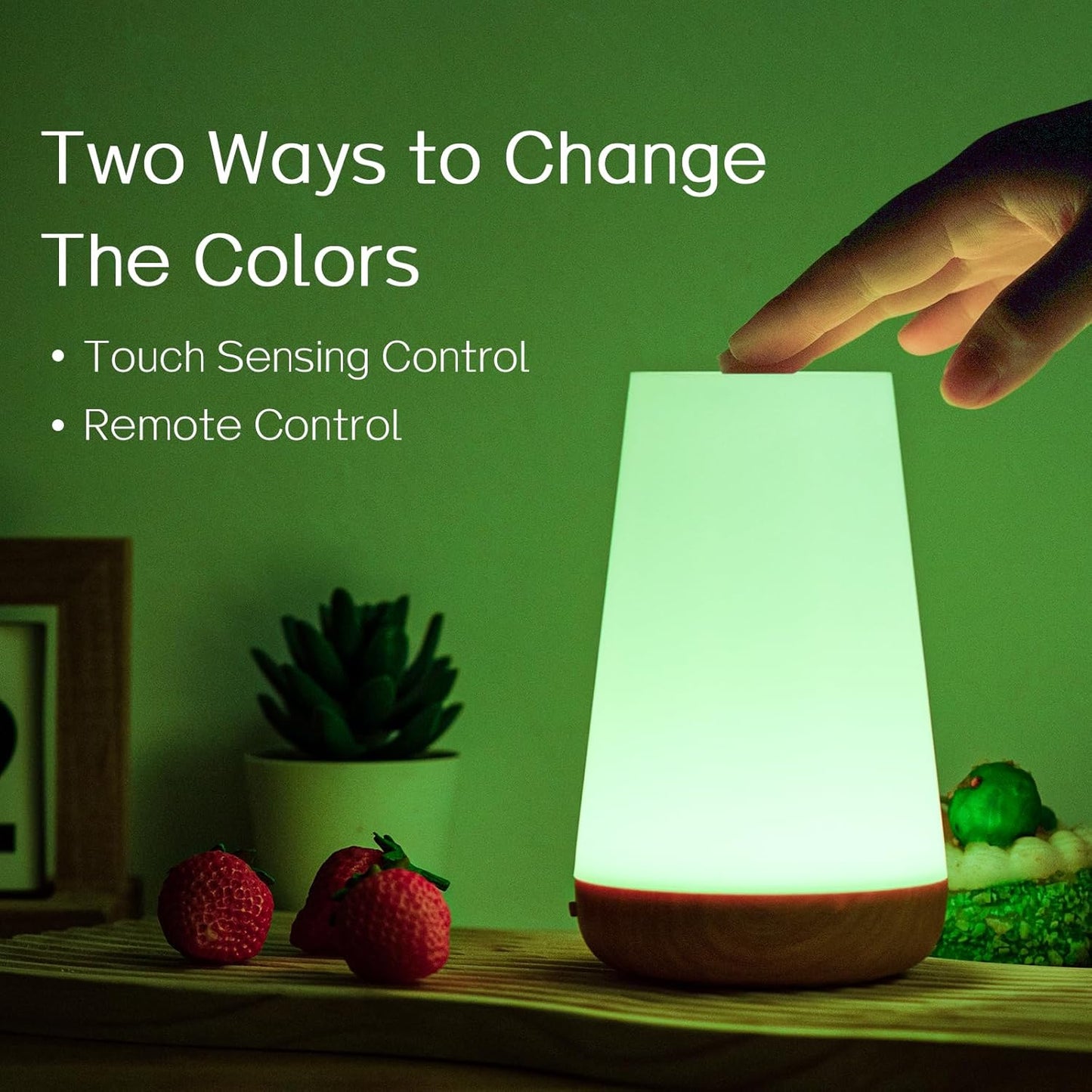 Veska | Nattlampa, LED Touch Sängbordslampa, 13 RGB Färger Som Förändras