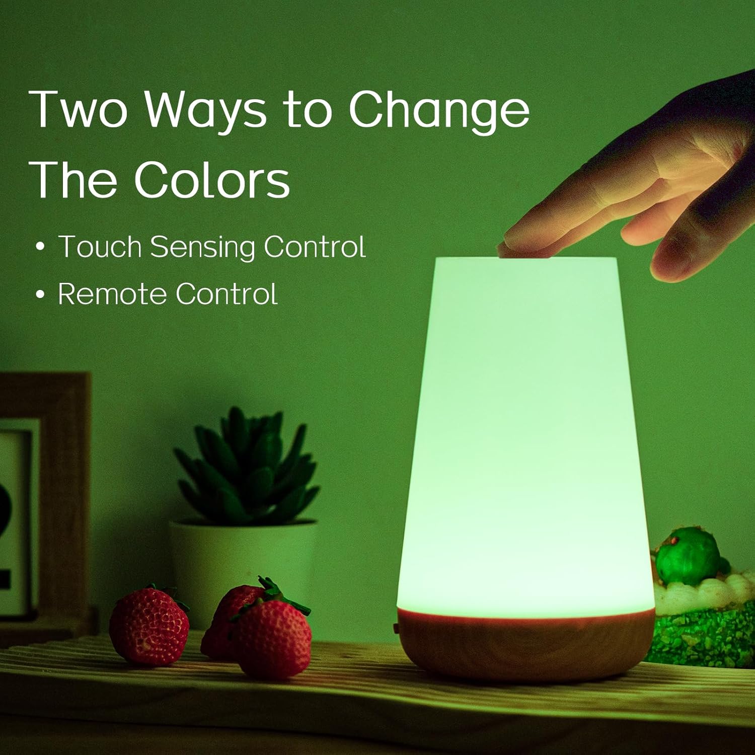 Veska | Nattlampa, LED Touch Sängbordslampa, 13 RGB Färger Som Förändras