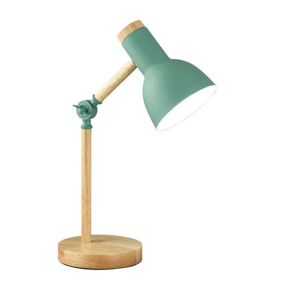 Veska | Nordivio Skandinavisk Bordslampa | Justerbar & Fällbar | Trä & Metall | Höjd 45 cm