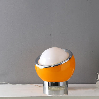 Veska | OpalElegance Lampa - Minimalistisk Bordslampa i Bauhausstil Orange