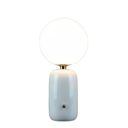 Veska | RaisoGlow Light - Minimalistisk Modern Bordslampa för Ambient Belysning Vit
