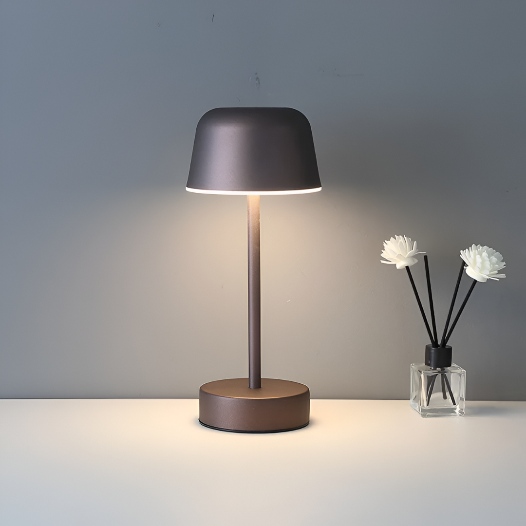 Veska | Retro LED Bordslampa Brun