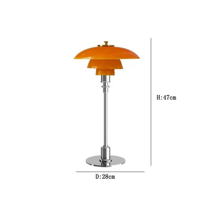 Veska | Skandinavisk Designer Bordslampa Minimalistisk Amber-silver