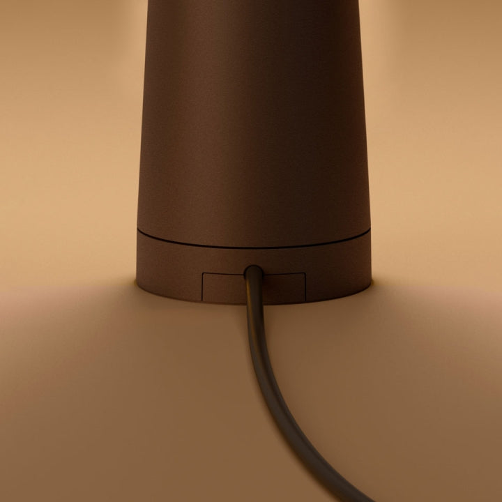 Veska | Skulpterande Bordslampa Trådlös LED-lampa Solid Aluminium 10000mAh Batteri 3-Nivå Dimming CRI 90 USB-C Laddningsport Varm Vit 2700K