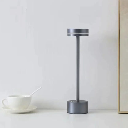 Veska | Sladdlös uppladdningsbar elegant bordslampa - Förvandla ditt interiör Silversilver