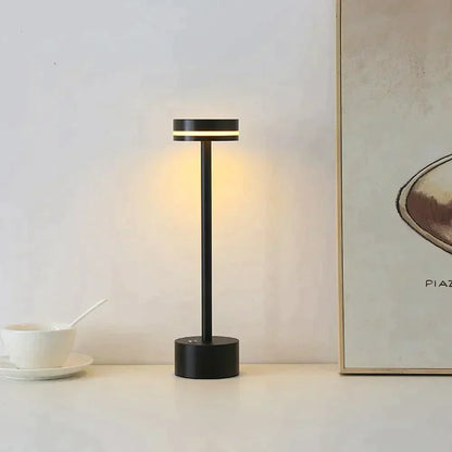 Veska | Sladdlös uppladdningsbar elegant bordslampa - Förvandla ditt interiör Svart