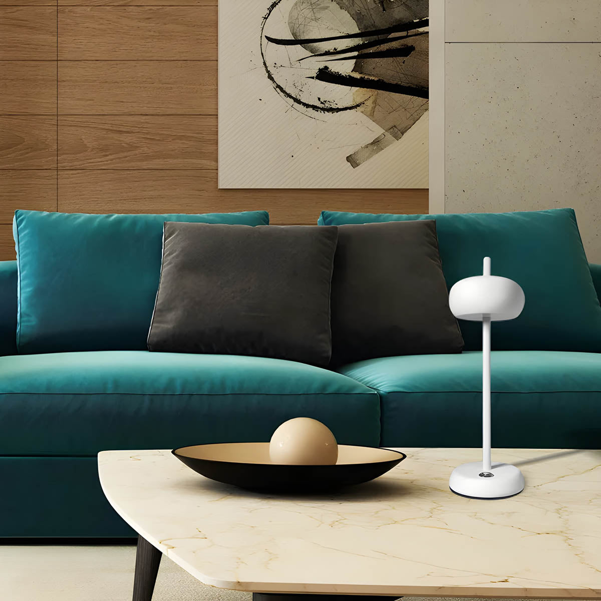 Veska | SleekGlow Bordslampa - Modern design för krävande interiörer
